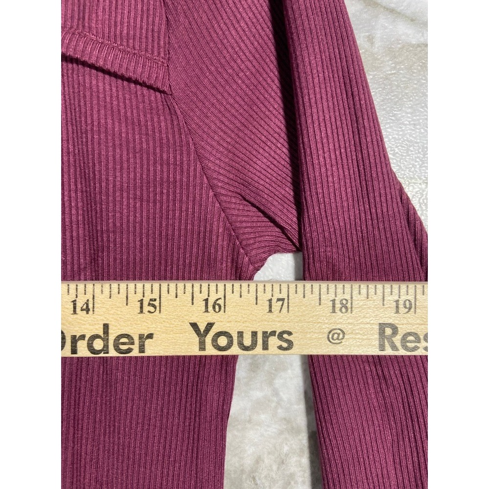 Edited by Remi Bader Burgundy Ribbed Cutout Maxi Dress Women's XL NWT - Picture 4 of 15